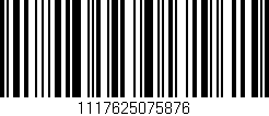 Código de barras (EAN, GTIN, SKU, ISBN): '1117625075876'