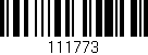 Código de barras (EAN, GTIN, SKU, ISBN): '111773'