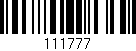 Código de barras (EAN, GTIN, SKU, ISBN): '111777'