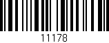 Código de barras (EAN, GTIN, SKU, ISBN): '11178'