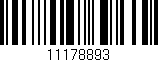 Código de barras (EAN, GTIN, SKU, ISBN): '11178893'