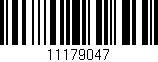 Código de barras (EAN, GTIN, SKU, ISBN): '11179047'