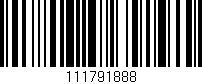 Código de barras (EAN, GTIN, SKU, ISBN): '111791888'
