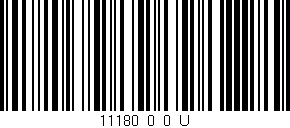 Código de barras (EAN, GTIN, SKU, ISBN): '11180_0_0_U'