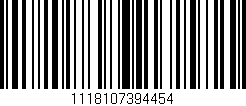 Código de barras (EAN, GTIN, SKU, ISBN): '1118107394454'