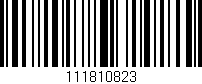 Código de barras (EAN, GTIN, SKU, ISBN): '111810823'