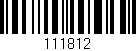 Código de barras (EAN, GTIN, SKU, ISBN): '111812'