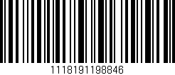 Código de barras (EAN, GTIN, SKU, ISBN): '1118191198846'
