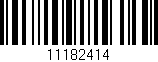 Código de barras (EAN, GTIN, SKU, ISBN): '11182414'
