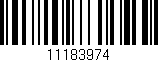 Código de barras (EAN, GTIN, SKU, ISBN): '11183974'
