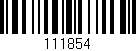 Código de barras (EAN, GTIN, SKU, ISBN): '111854'