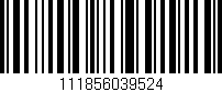 Código de barras (EAN, GTIN, SKU, ISBN): '111856039524'