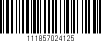 Código de barras (EAN, GTIN, SKU, ISBN): '111857024125'