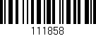 Código de barras (EAN, GTIN, SKU, ISBN): '111858'