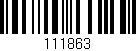 Código de barras (EAN, GTIN, SKU, ISBN): '111863'