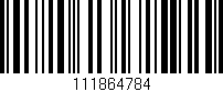 Código de barras (EAN, GTIN, SKU, ISBN): '111864784'