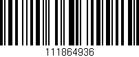 Código de barras (EAN, GTIN, SKU, ISBN): '111864936'