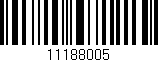 Código de barras (EAN, GTIN, SKU, ISBN): '11188005'