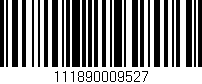 Código de barras (EAN, GTIN, SKU, ISBN): '111890009527'