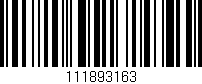 Código de barras (EAN, GTIN, SKU, ISBN): '111893163'
