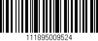 Código de barras (EAN, GTIN, SKU, ISBN): '111895009524'