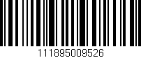 Código de barras (EAN, GTIN, SKU, ISBN): '111895009526'