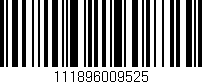 Código de barras (EAN, GTIN, SKU, ISBN): '111896009525'
