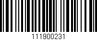 Código de barras (EAN, GTIN, SKU, ISBN): '111900231'