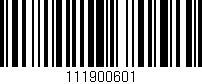 Código de barras (EAN, GTIN, SKU, ISBN): '111900601'