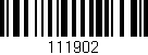 Código de barras (EAN, GTIN, SKU, ISBN): '111902'