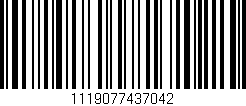 Código de barras (EAN, GTIN, SKU, ISBN): '1119077437042'