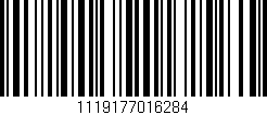 Código de barras (EAN, GTIN, SKU, ISBN): '1119177016284'