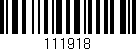 Código de barras (EAN, GTIN, SKU, ISBN): '111918'