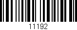 Código de barras (EAN, GTIN, SKU, ISBN): '11192'