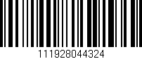 Código de barras (EAN, GTIN, SKU, ISBN): '111928044324'