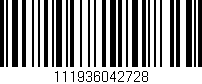 Código de barras (EAN, GTIN, SKU, ISBN): '111936042728'