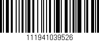Código de barras (EAN, GTIN, SKU, ISBN): '111941039526'