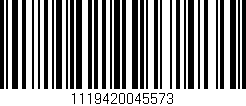 Código de barras (EAN, GTIN, SKU, ISBN): '1119420045573'