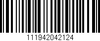 Código de barras (EAN, GTIN, SKU, ISBN): '111942042124'