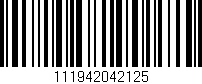 Código de barras (EAN, GTIN, SKU, ISBN): '111942042125'