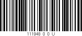 Código de barras (EAN, GTIN, SKU, ISBN): '111948_0_0_U'