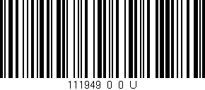 Código de barras (EAN, GTIN, SKU, ISBN): '111949_0_0_U'