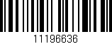 Código de barras (EAN, GTIN, SKU, ISBN): '11196636'
