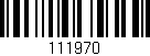 Código de barras (EAN, GTIN, SKU, ISBN): '111970'