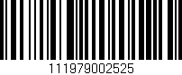 Código de barras (EAN, GTIN, SKU, ISBN): '111979002525'