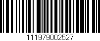Código de barras (EAN, GTIN, SKU, ISBN): '111979002527'