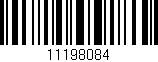 Código de barras (EAN, GTIN, SKU, ISBN): '11198084'