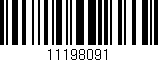 Código de barras (EAN, GTIN, SKU, ISBN): '11198091'