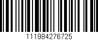 Código de barras (EAN, GTIN, SKU, ISBN): '111984276725'