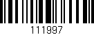 Código de barras (EAN, GTIN, SKU, ISBN): '111997'